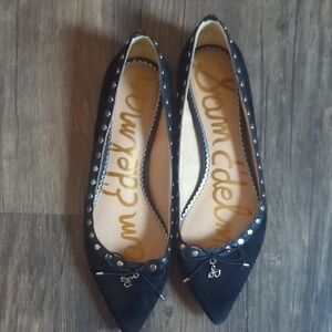 Sam Edelman Black Studded Flats
